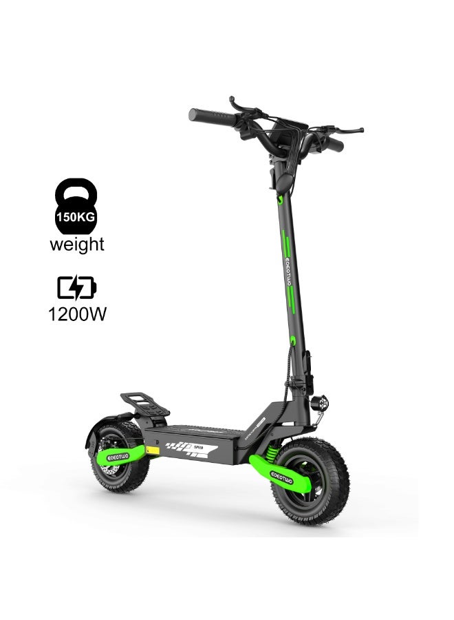 سكوتر كهربائي GT06، سرعة قصوى 55 كم/ساعة ومدى أقصى 65 كم، محرك 1200 واط، نظام تعليق مزدوج، نظام منع الانزلاق TCS، حمولة قصوى 150 كجم، قابل للطي - Image 2